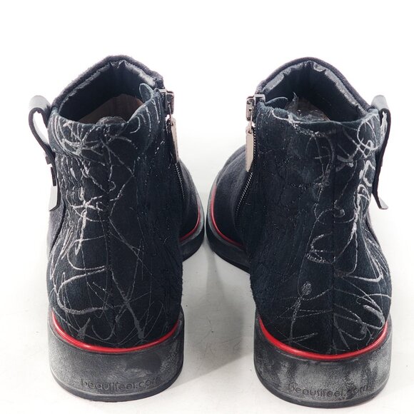 BeautiFeel Montana Black Suede Ankle Booties - Picture 5 of 9